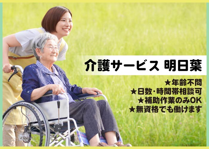 デイサービスの介護士及び看護師、登録ヘルパー、介護タクシー