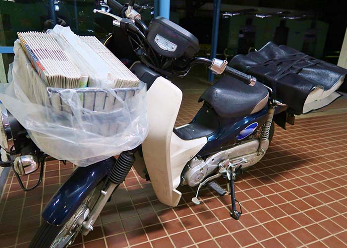 朝刊(毎日同じルート)配達員